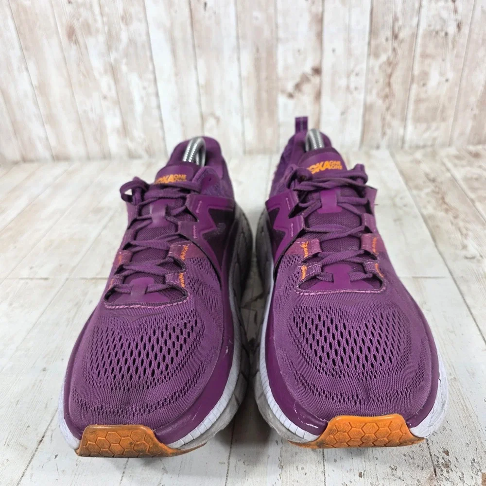 Hoka One One Gaviota 2 Womens Purple Orange Running Shoes 1099630 GJBM Size 11